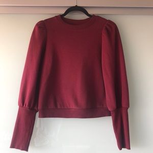 Puff sleeve sweatshirt